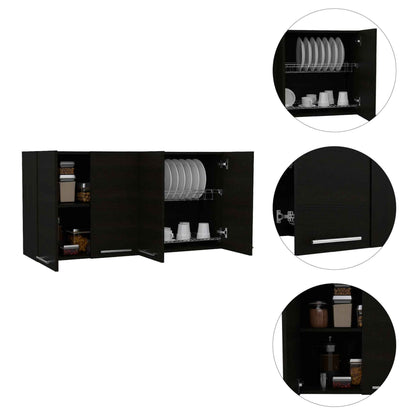 Sitka Wall Cabinet, Two Spacious Divisions, Four Doors image 5