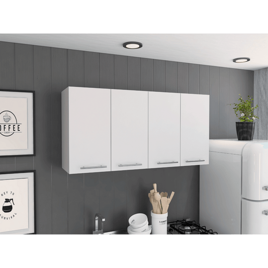 Sitka Wall Cabinet, Two Spacious Divisions, Four Doors image 1