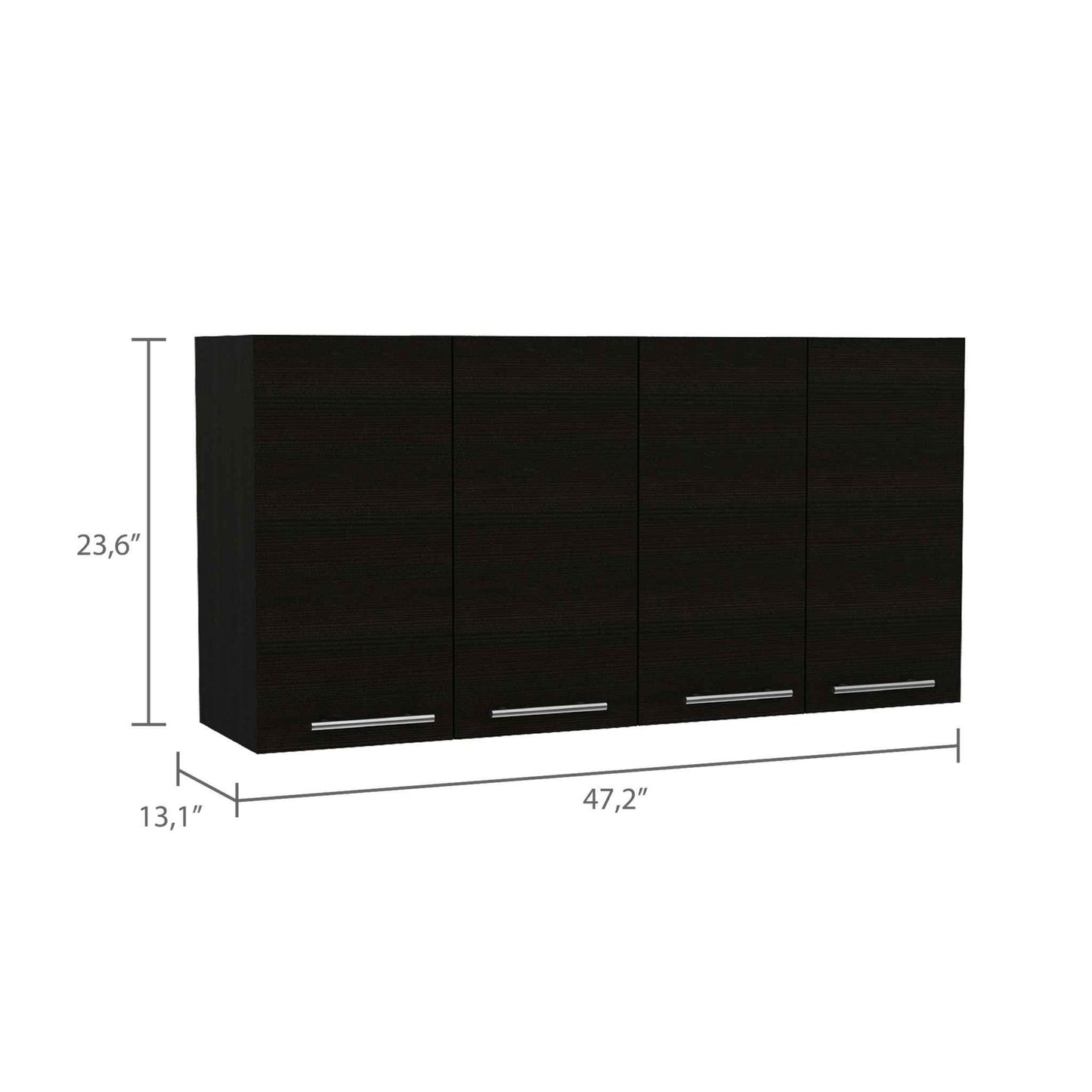 Sitka Wall Cabinet, Two Spacious Divisions, Four Doors image 3