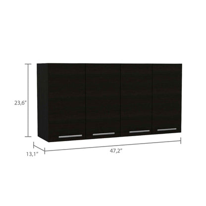Sitka Wall Cabinet, Two Spacious Divisions, Four Doors image 3