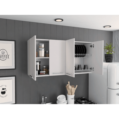 Sitka Wall Cabinet, Two Spacious Divisions, Four Doors image 6