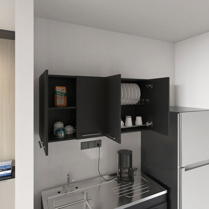 Sitka Wall Cabinet, Two Spacious Divisions, Four Doors image 4