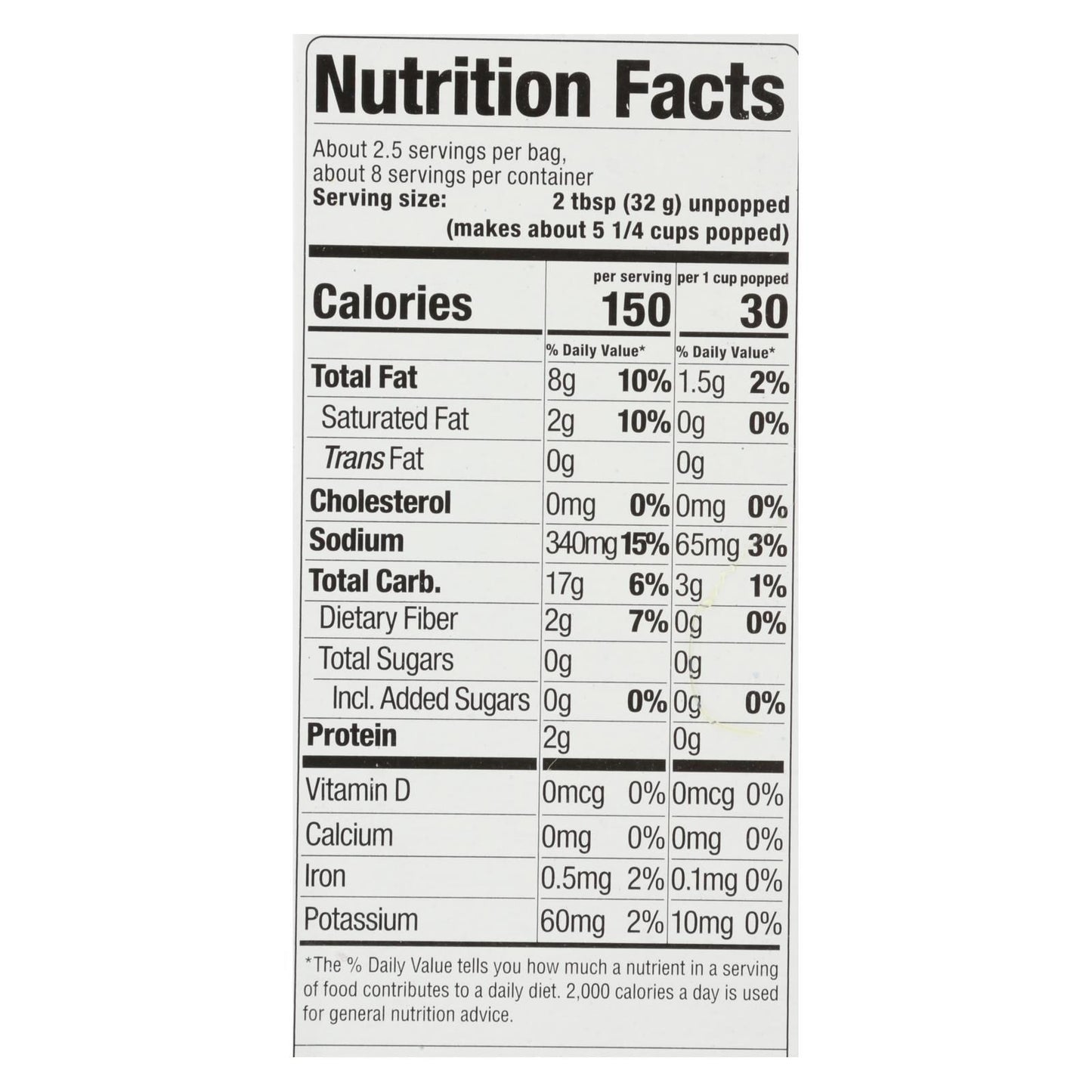 Skinnypop Popcorn - Popcorn Micro Butter 3pk - Case Of 12 - 3/2.8 Oz image 3