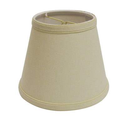 Slant Empire Hardback Lampshade with Bulb Clip, Beige image 1