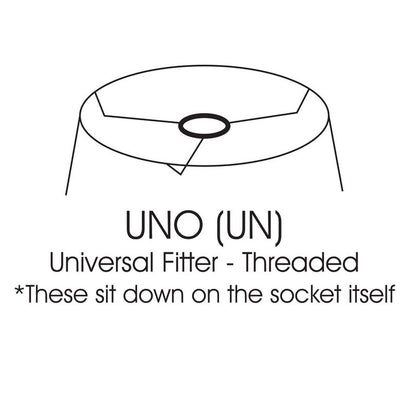 Slant Empire Hardback Lampshade with Uno Fitter, Black (with white lining) image 4