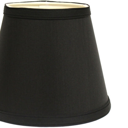 Slant Empire Hardback Lampshade with Uno Fitter, Black (with white lining) image 2