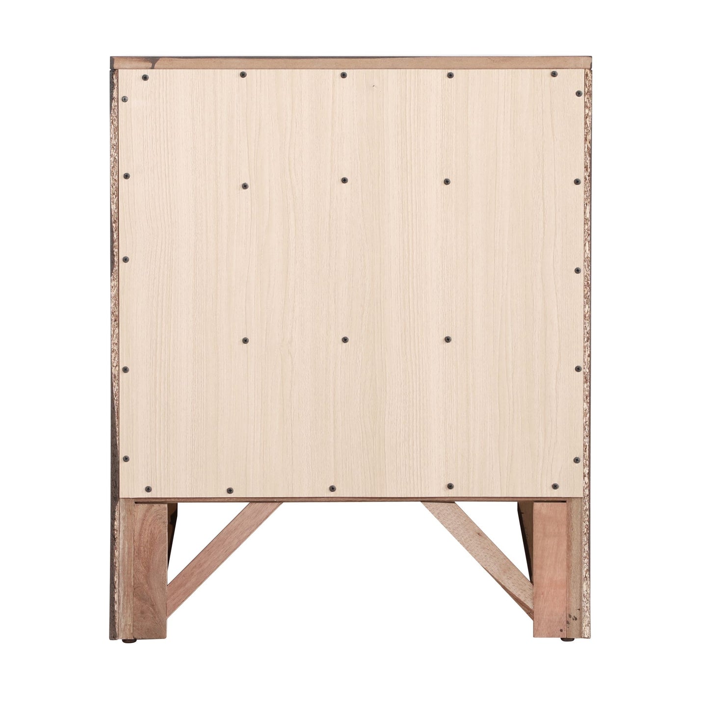Sleek Cherry Nightstand With Storage image 5