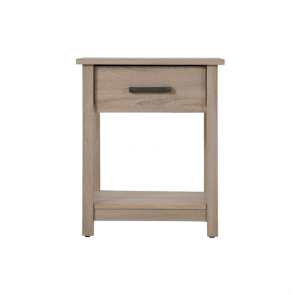 Sleek Contemporary Nightstand In Sandle Wood image 4