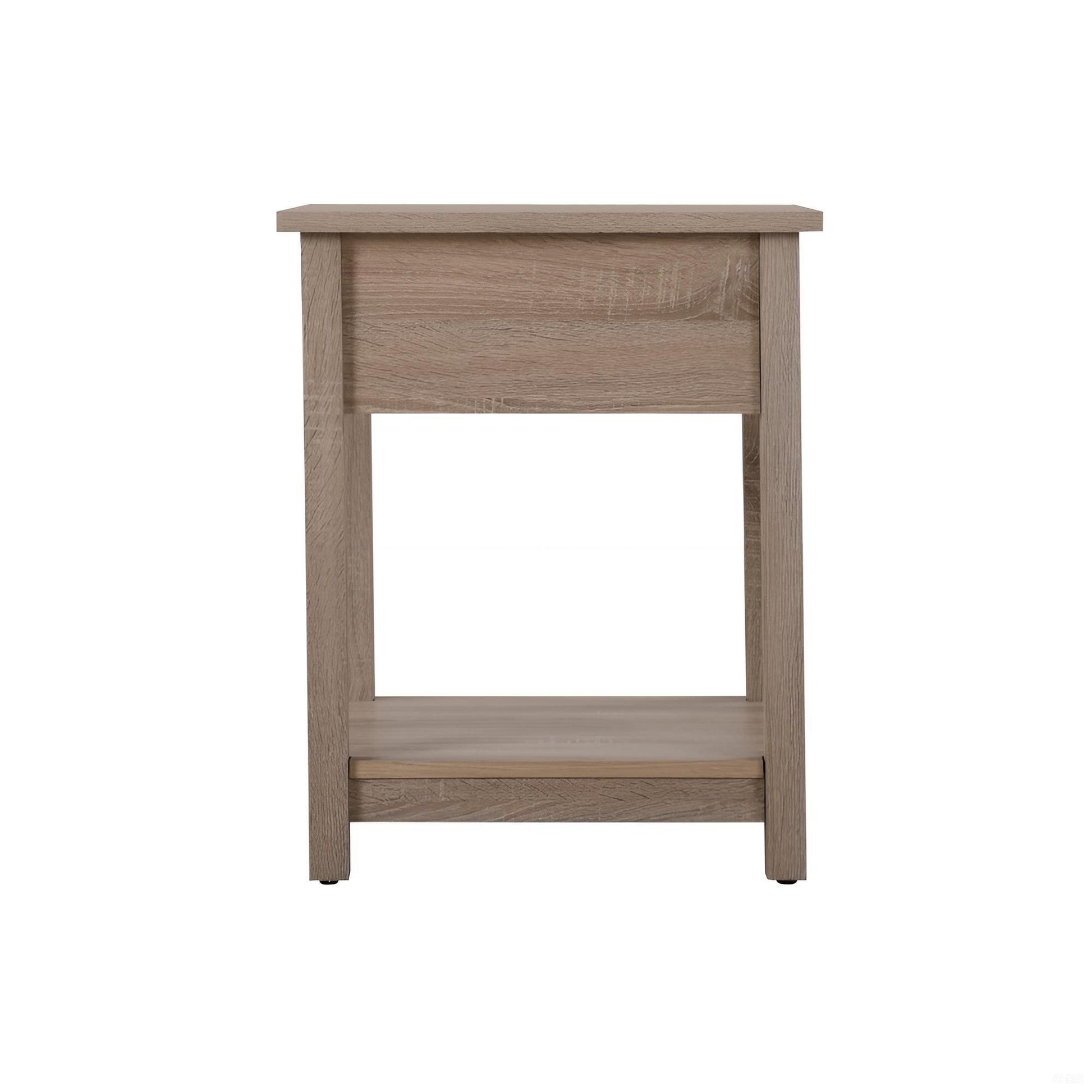 Sleek Contemporary Nightstand In Sandle Wood image 5