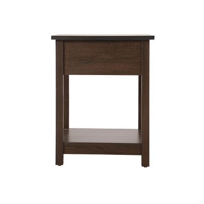 Sleek Contemporary Nightstand In Wenge image 6