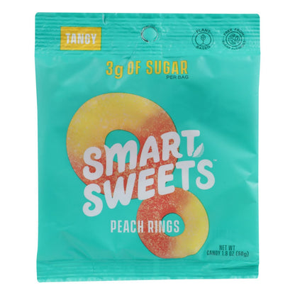 Smartsweets - Gummy Peach Rings - Case Of 12 - 1.8 Oz image 1