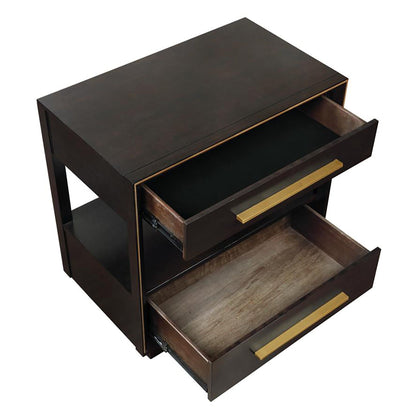 Smoked Peppercorn 2-drawer Nightstand image 6