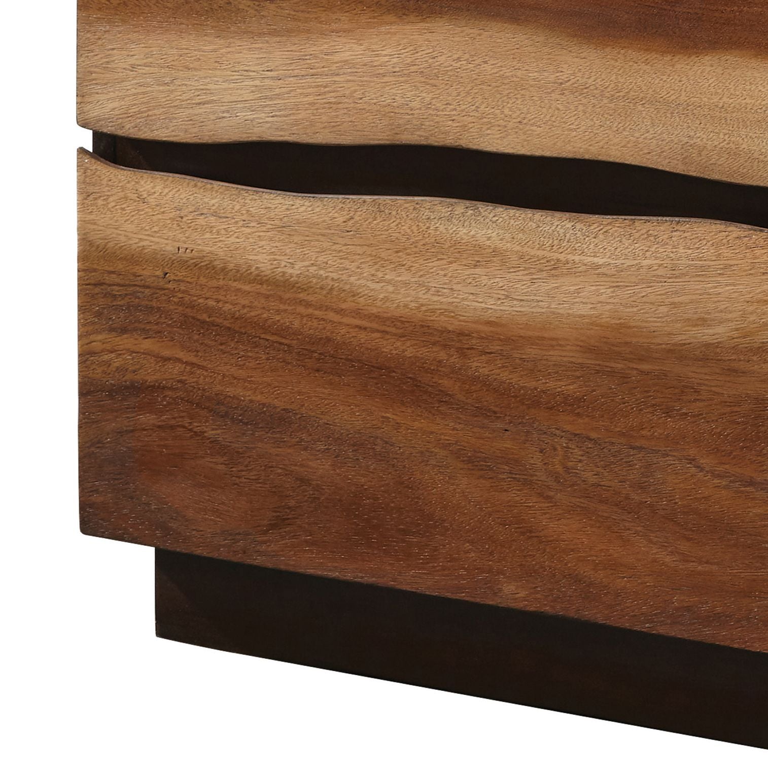 Smokey Walnut and Coffee Bean 2-drawer Nightstand image 3