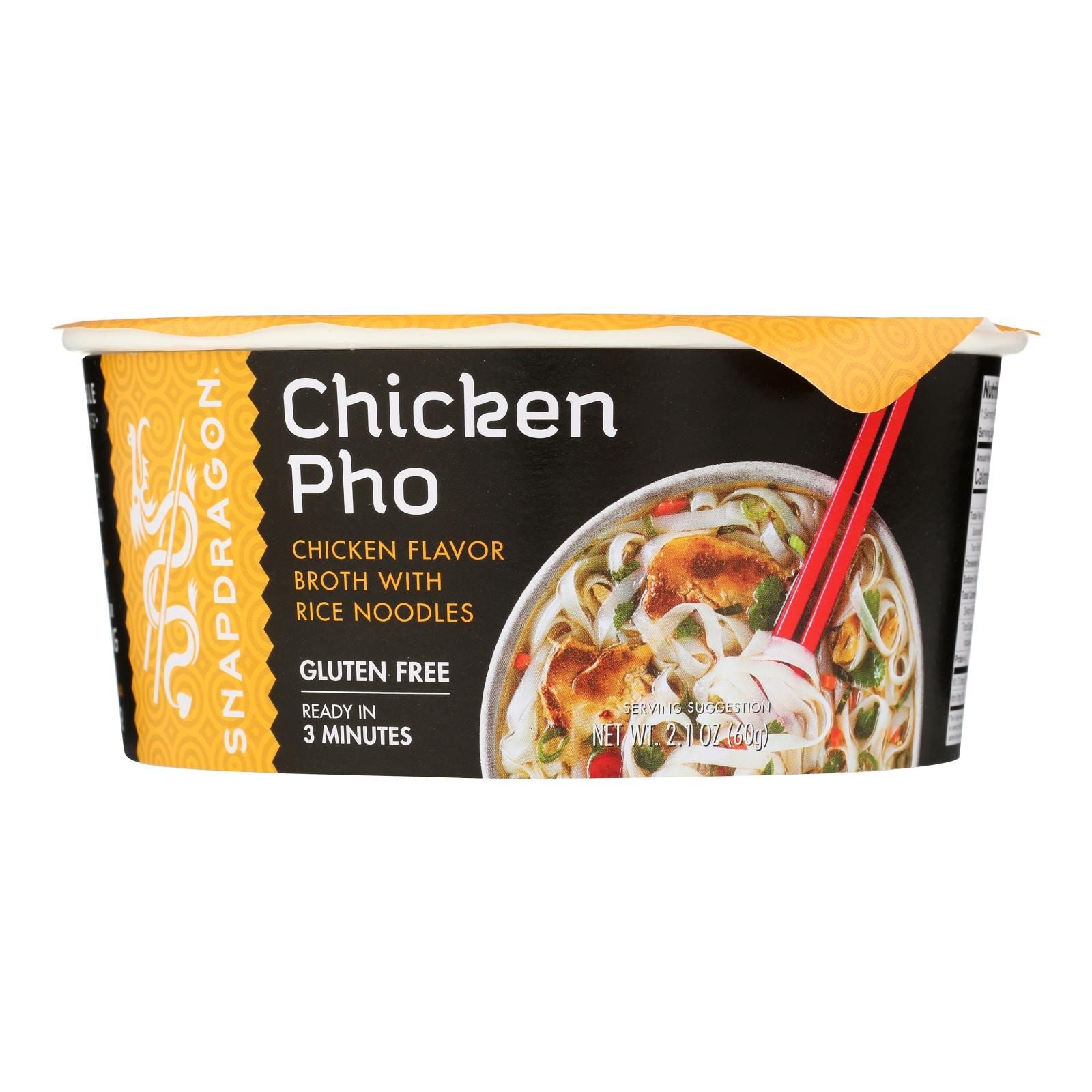 Snapdragon Foods - Bowl Chicken Pho - Case Of 6-2.1 Oz image 1