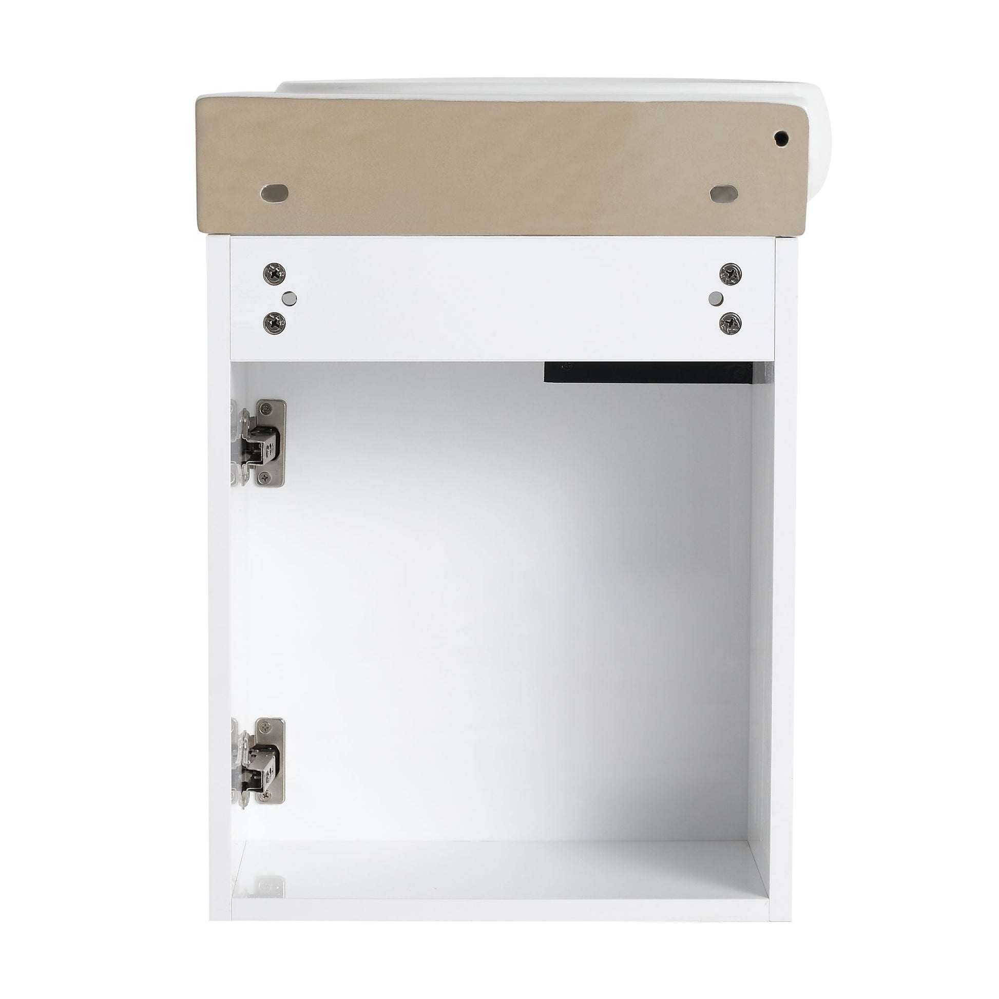 Soft Close Doors Bathroom Vanity With Sink,16 Inch For Small Bathroom image 17