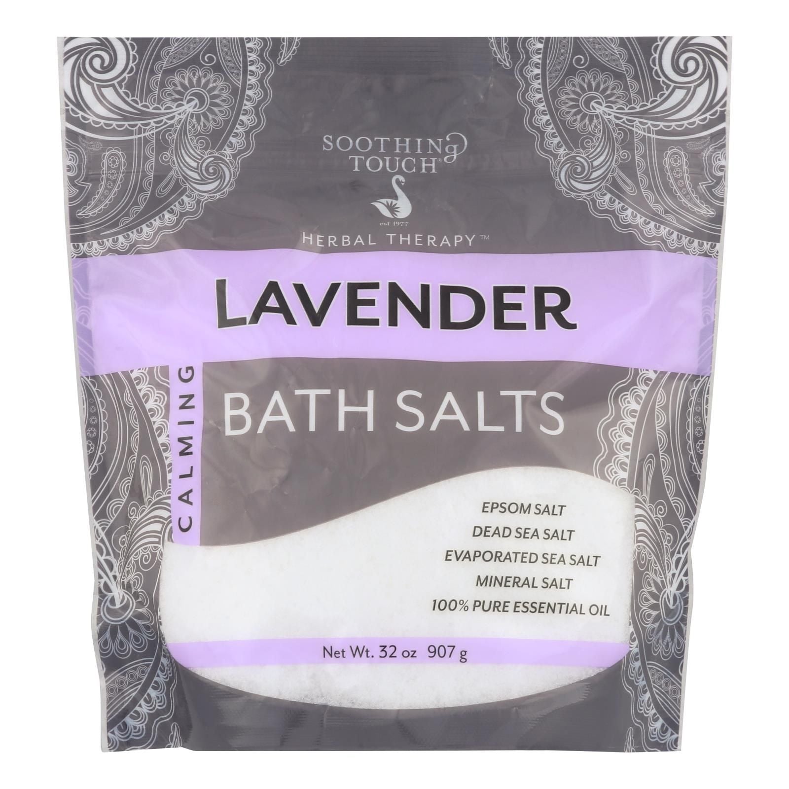 Soothing Touch Bath Salts - Lavender Calming - 32 Oz image 1