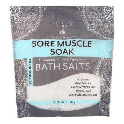 Soothing Touch Bath Salts - Sore Muscle Soak - 32 Oz image 1