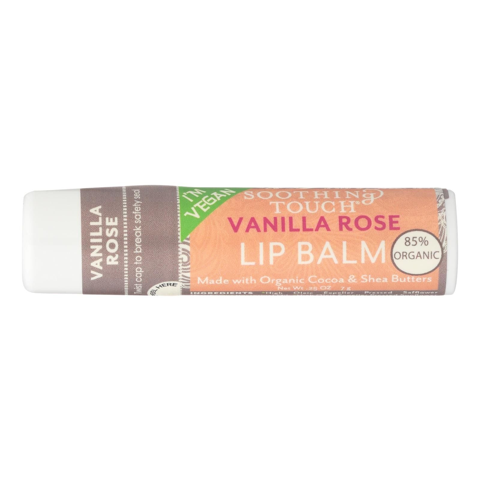 Soothing Touch Vanilla Rose Lip Balm Moisturizes And - Case Of 12 - .25 Oz image 1