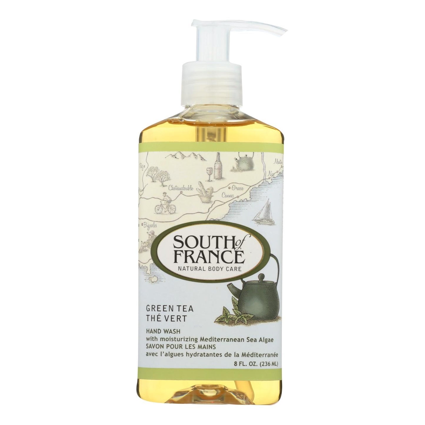 South Of France Hand Wash - Green Tea - 8 Oz - 1 Each image 1