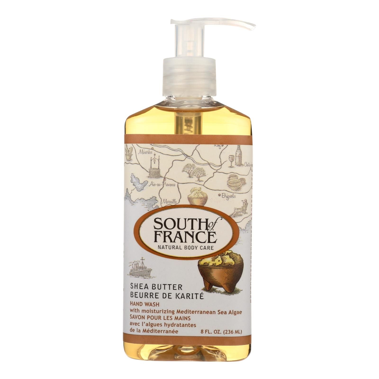 South Of France Hand Wash - Shea Butter - 8 Oz image 1