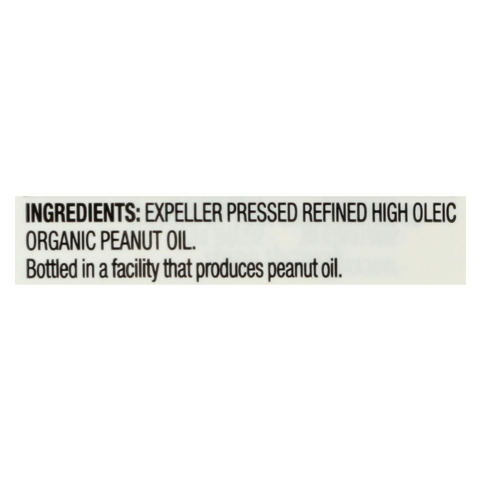 Spectrum Naturals High Heat Refined Organic Peanut Oil - Case Of 12 - 16 Fl Oz. image 2