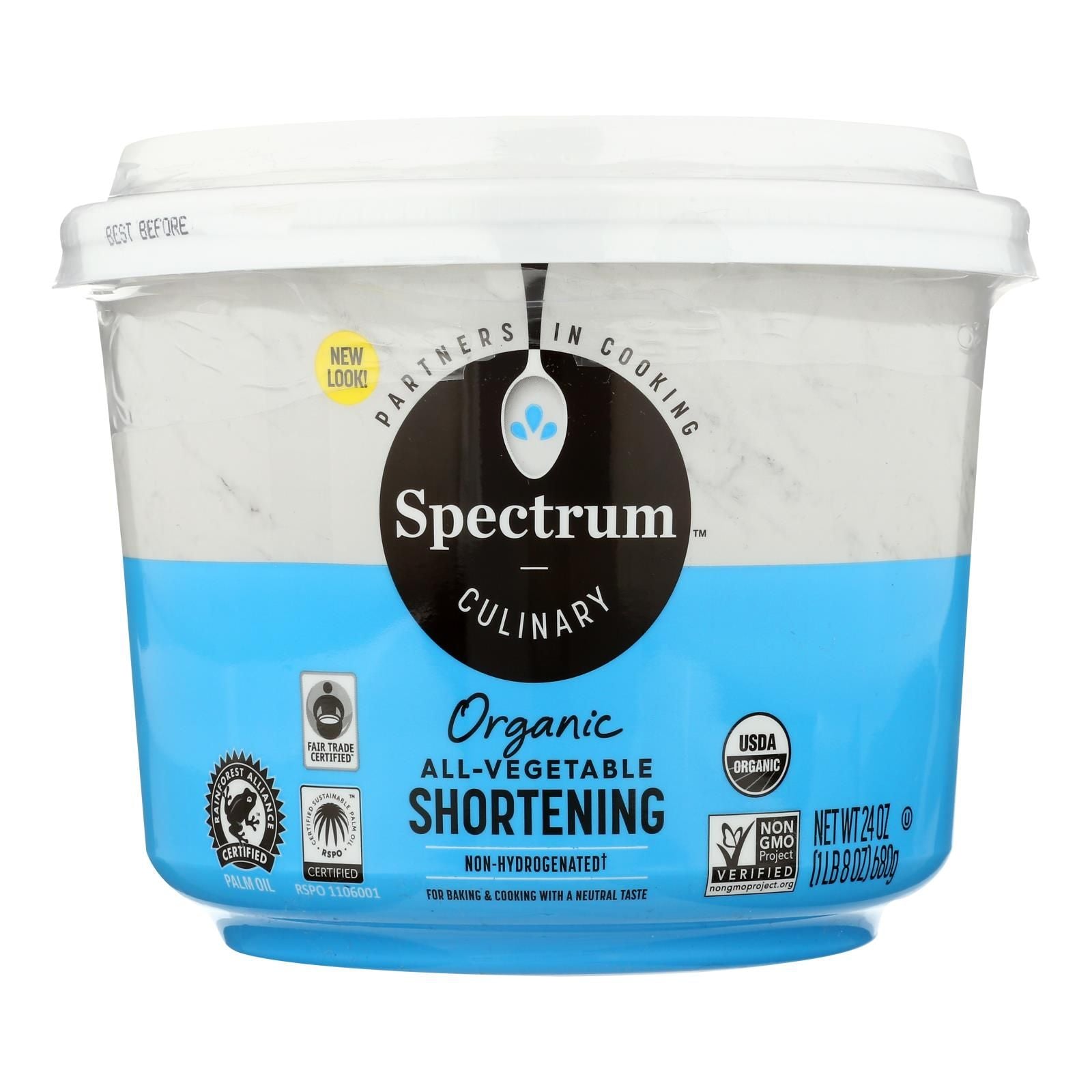 Spectrum Naturals Organic Shortening - Case Of 12 - 24 Oz. image 3