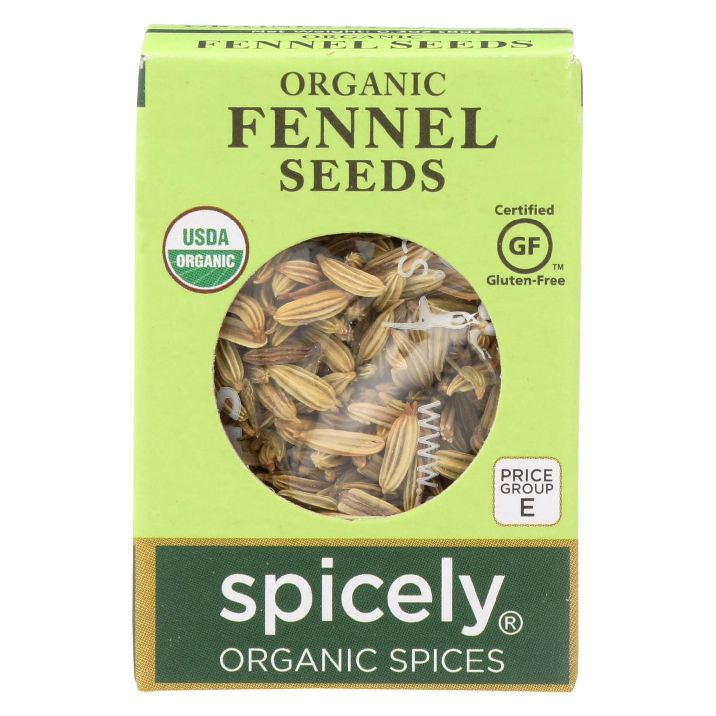 Spicely Organics - Organic Fennel Seed - Case Of 6 - 0.3 Oz. image 1