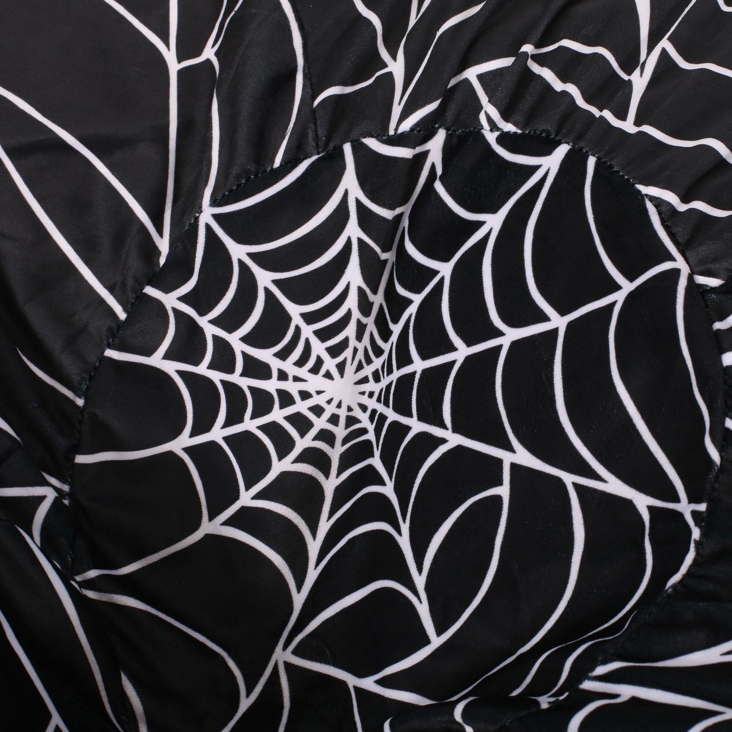 Spiderweb 3 Foot Holloween Bean Bag, Black and White image 2