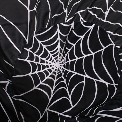 Spiderweb 3 Foot Holloween Bean Bag, Black and White image 2
