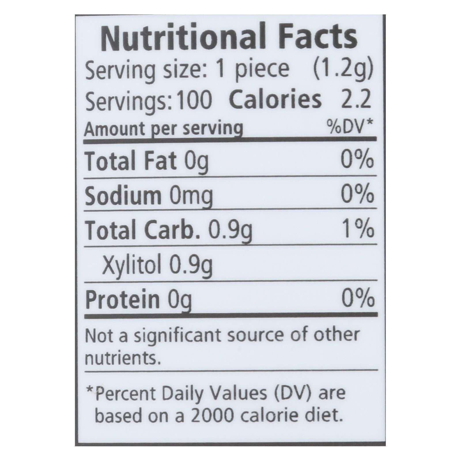 Spry Chewing Gum - Xylitol - Peppermint - 100 Count - 1 Each image 3