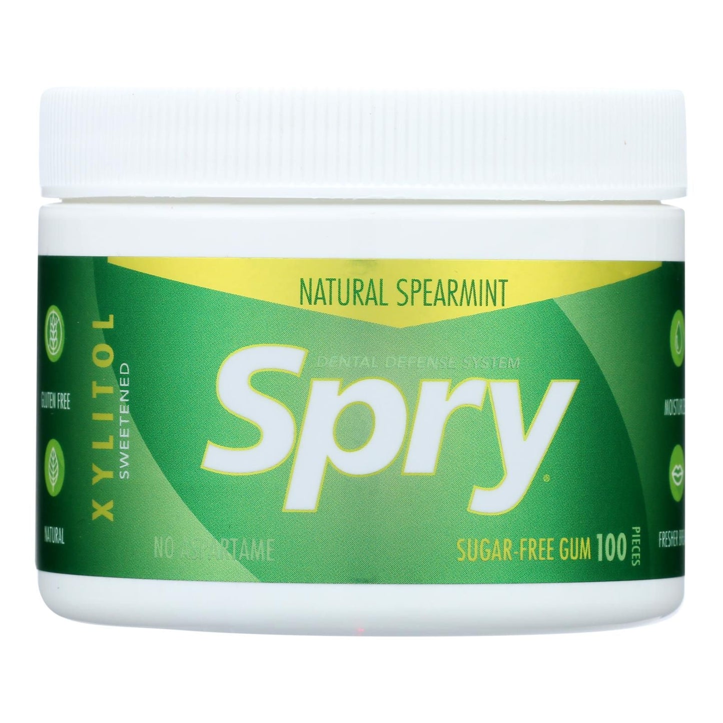 Spry Chewing Gum - Xylitol - Spearmint - 100 Count - 1 Each image 1
