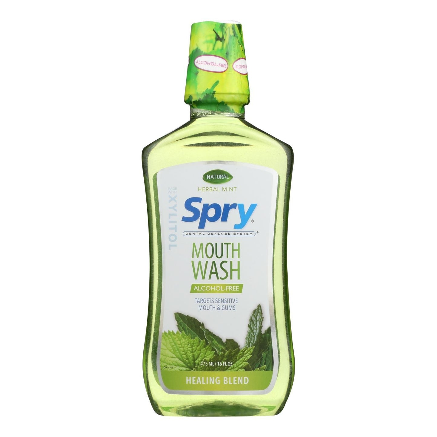 Spry Mouth Wash - Herbal Mint - Af - 16 Fl Oz image 1