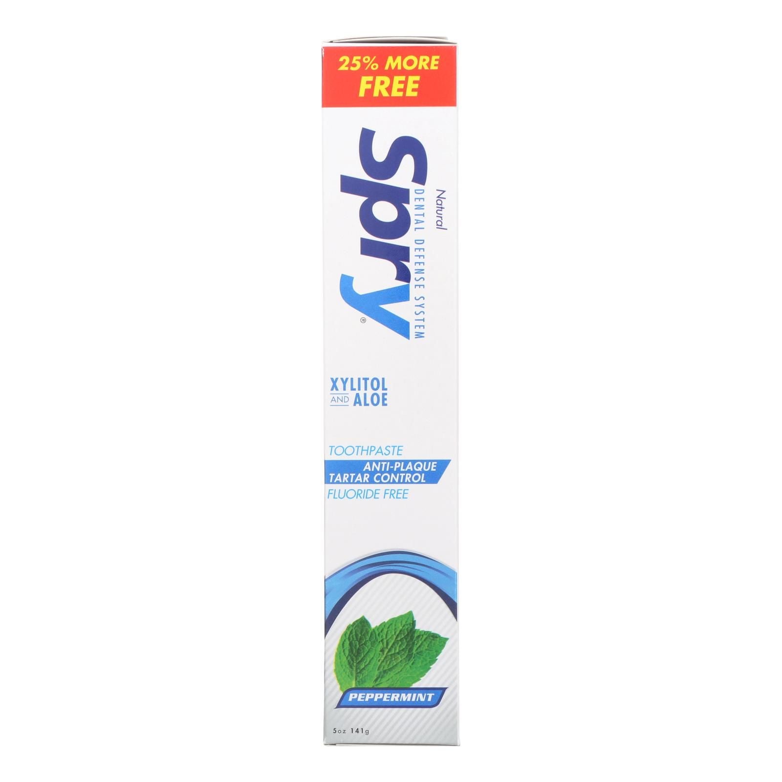 Spry Xylitol Toothpaste - Peppermint - 4 Oz. image 1