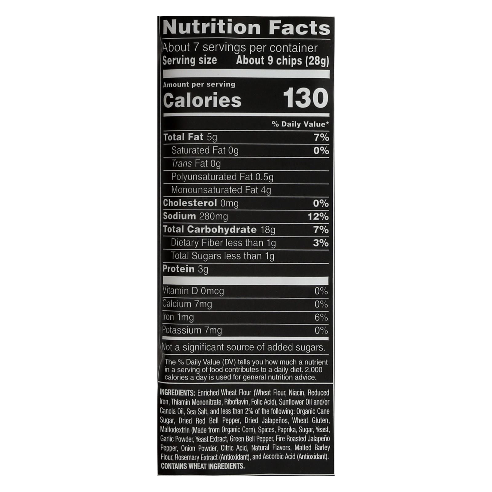 Stacy's Pita Chips Fire Roasted Jalapeno Pita Chips - Roasted Jalapeno - Case Of 12 - 7.33 Oz. image 3
