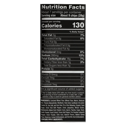 Stacy's Pita Chips Fire Roasted Jalapeno Pita Chips - Roasted Jalapeno - Case Of 12 - 7.33 Oz. image 3