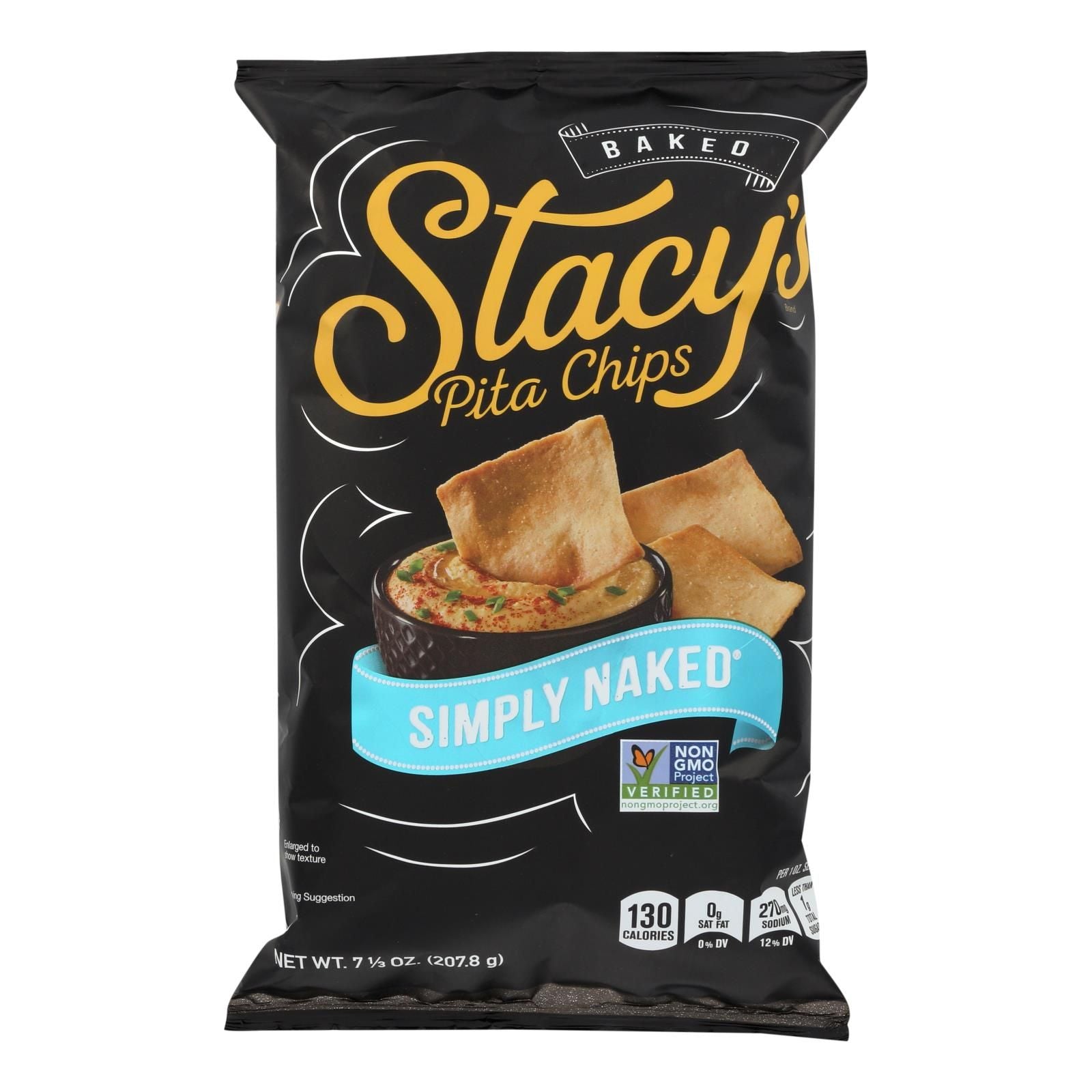 Stacy's Pita Chips Simply Naked Pita Chips - Case Of 12 - 7.33 Oz. image 1