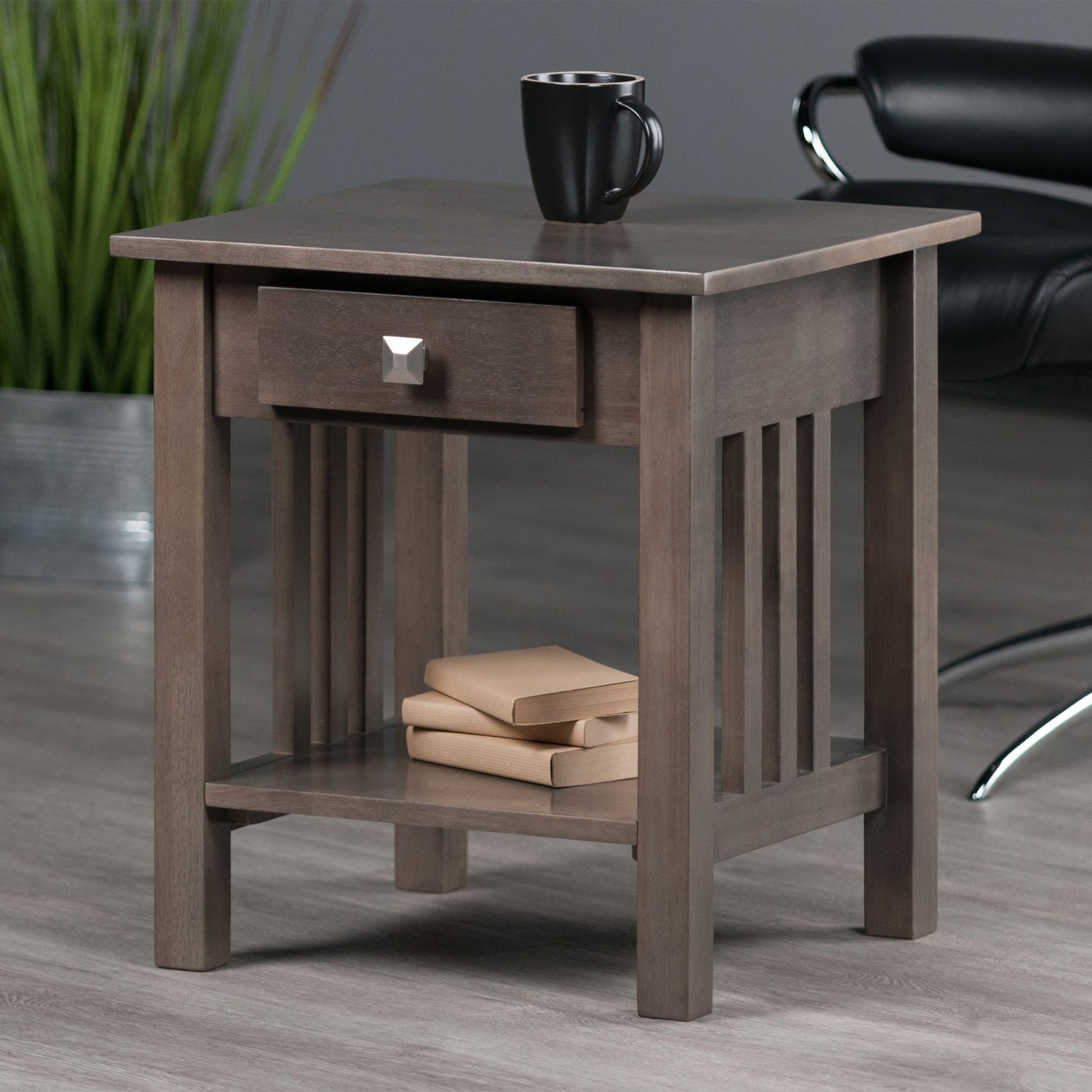 Stafford Accent Table; Oyster Gray image 9