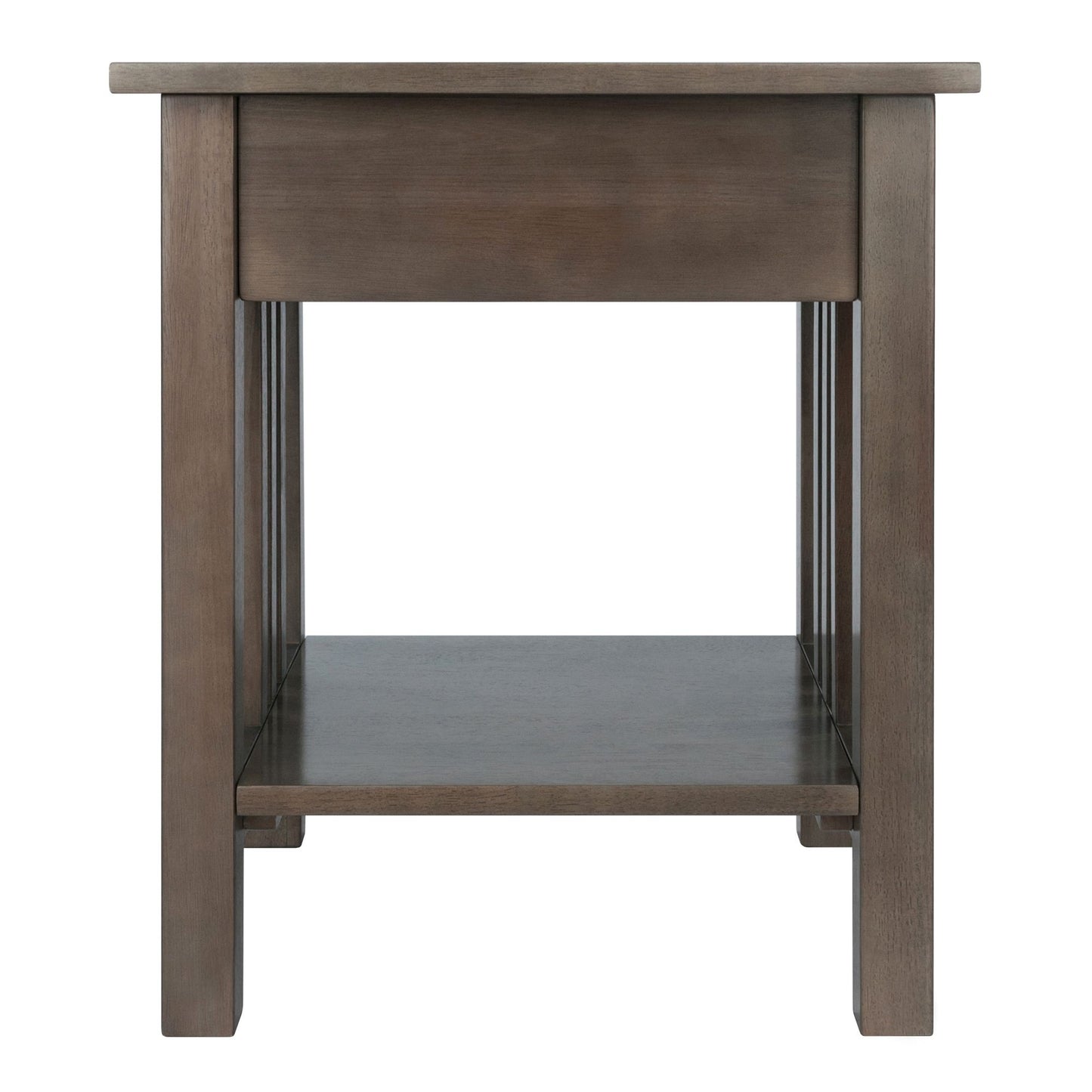 Stafford Accent Table; Oyster Gray image 4
