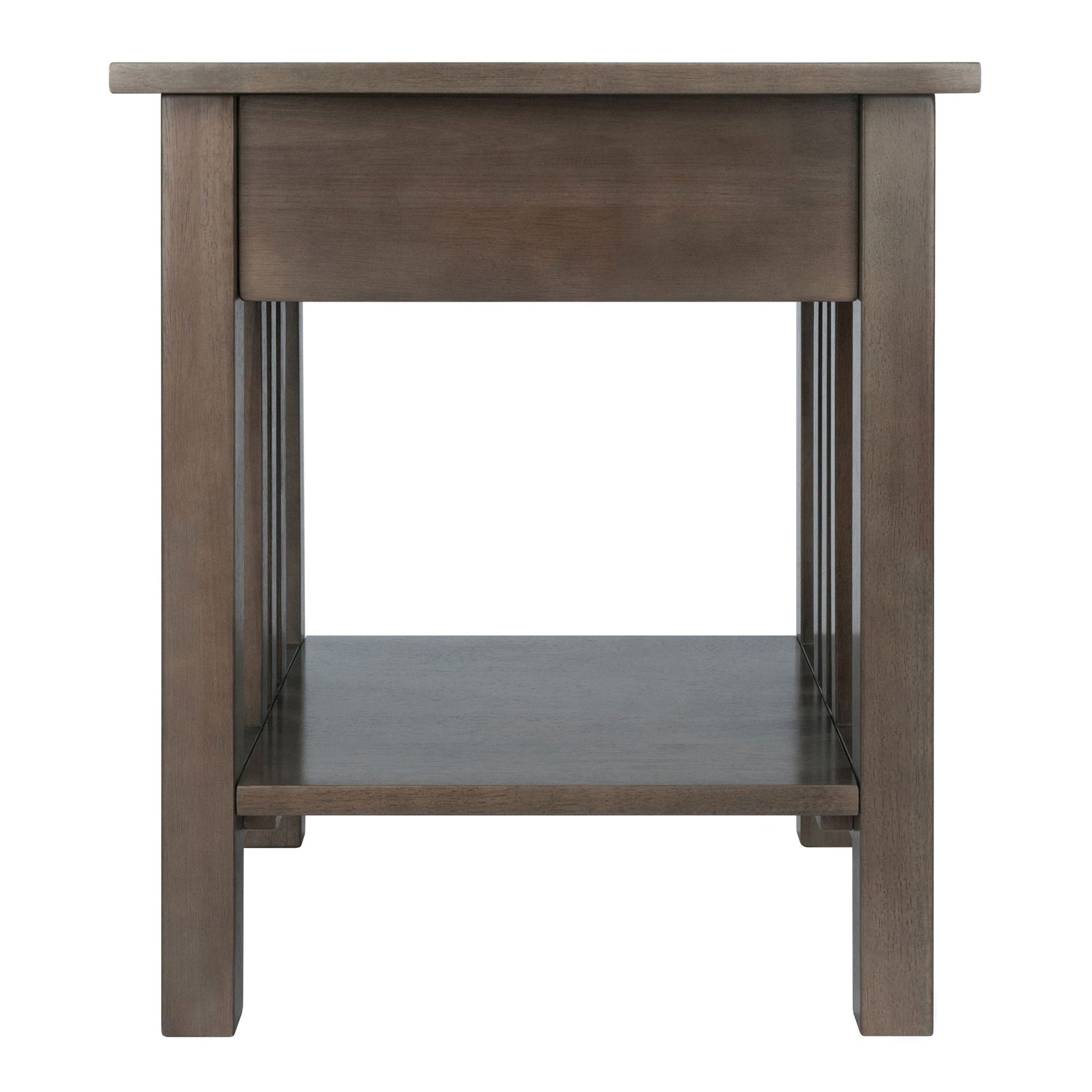 Stafford Accent Table; Oyster Gray image 4