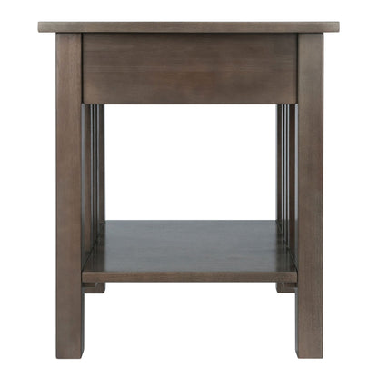Stafford Accent Table; Oyster Gray image 4