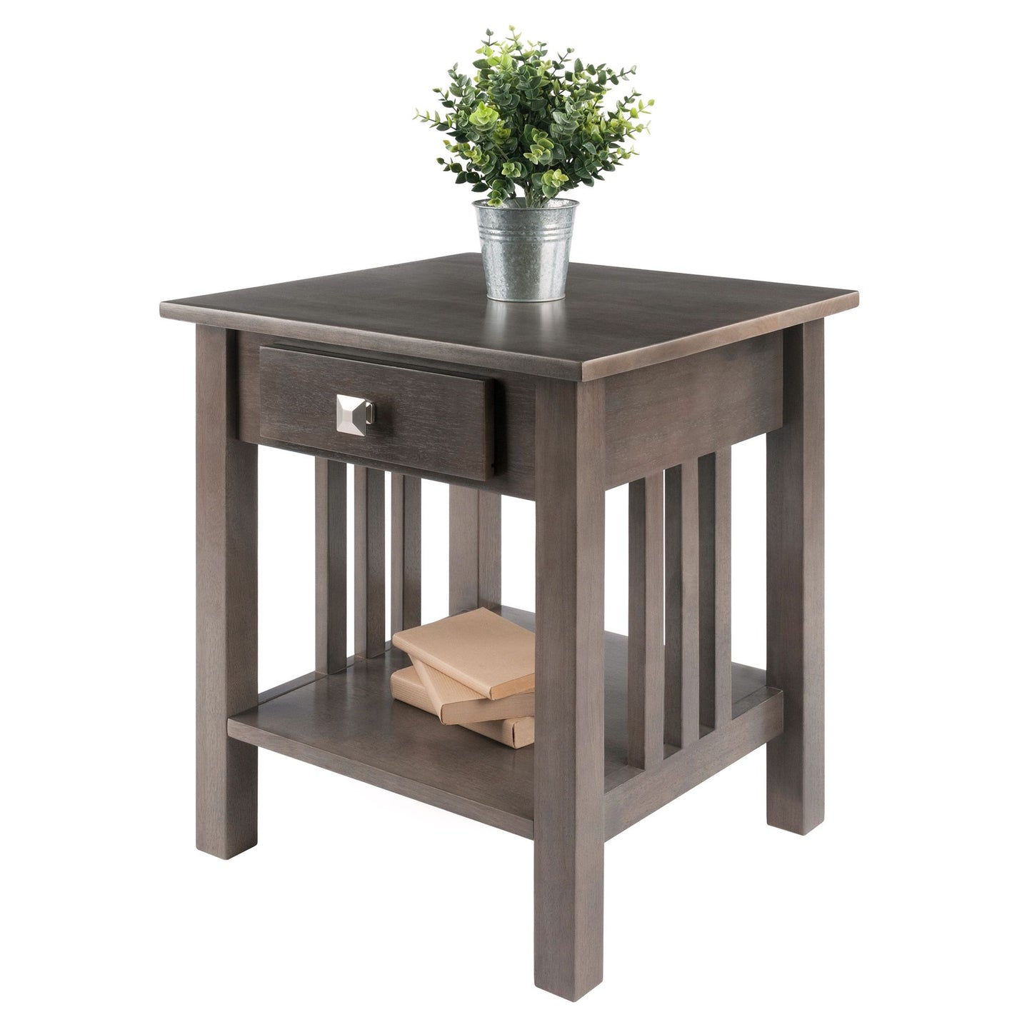 Stafford Accent Table; Oyster Gray image 7