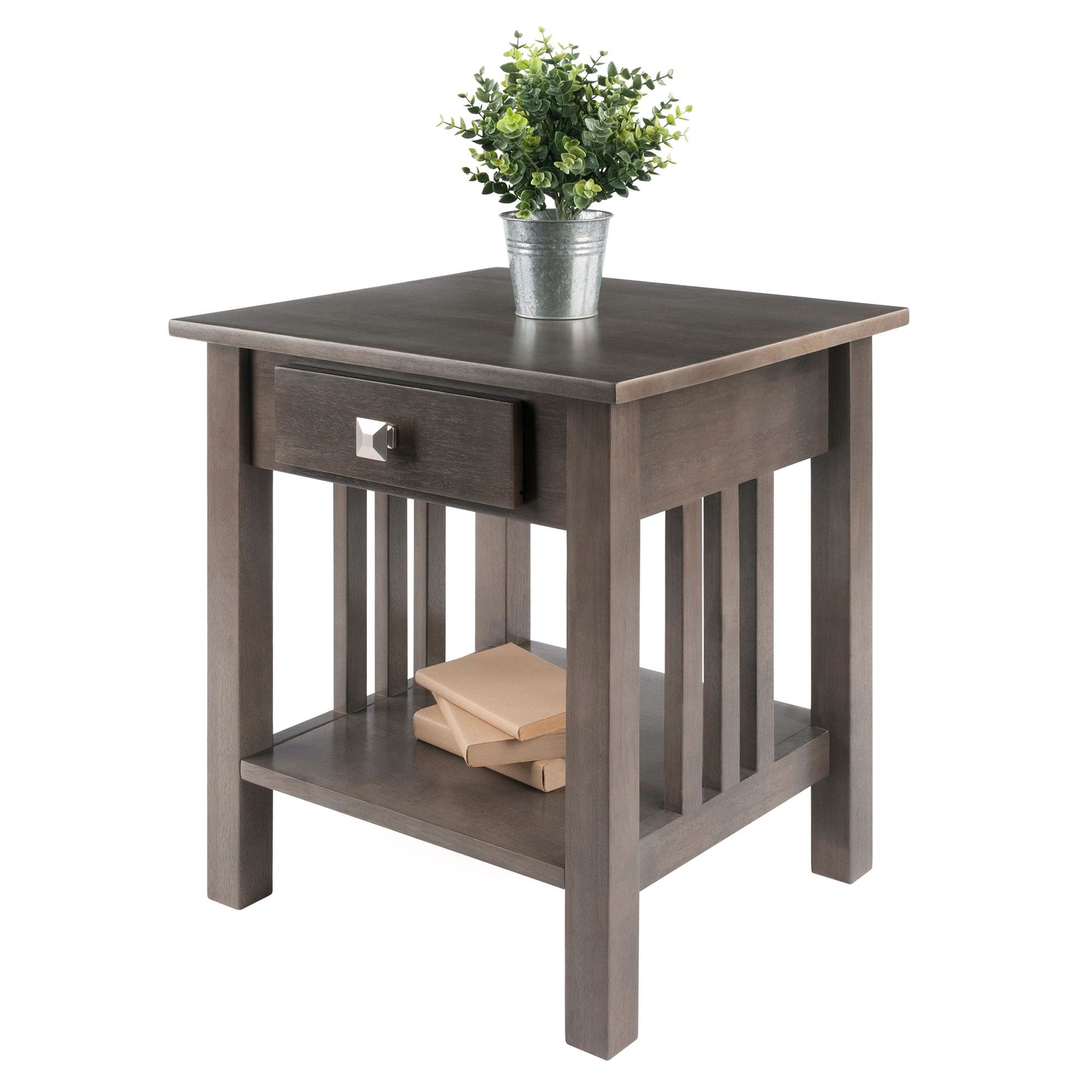 Stafford Accent Table; Oyster Gray image 7