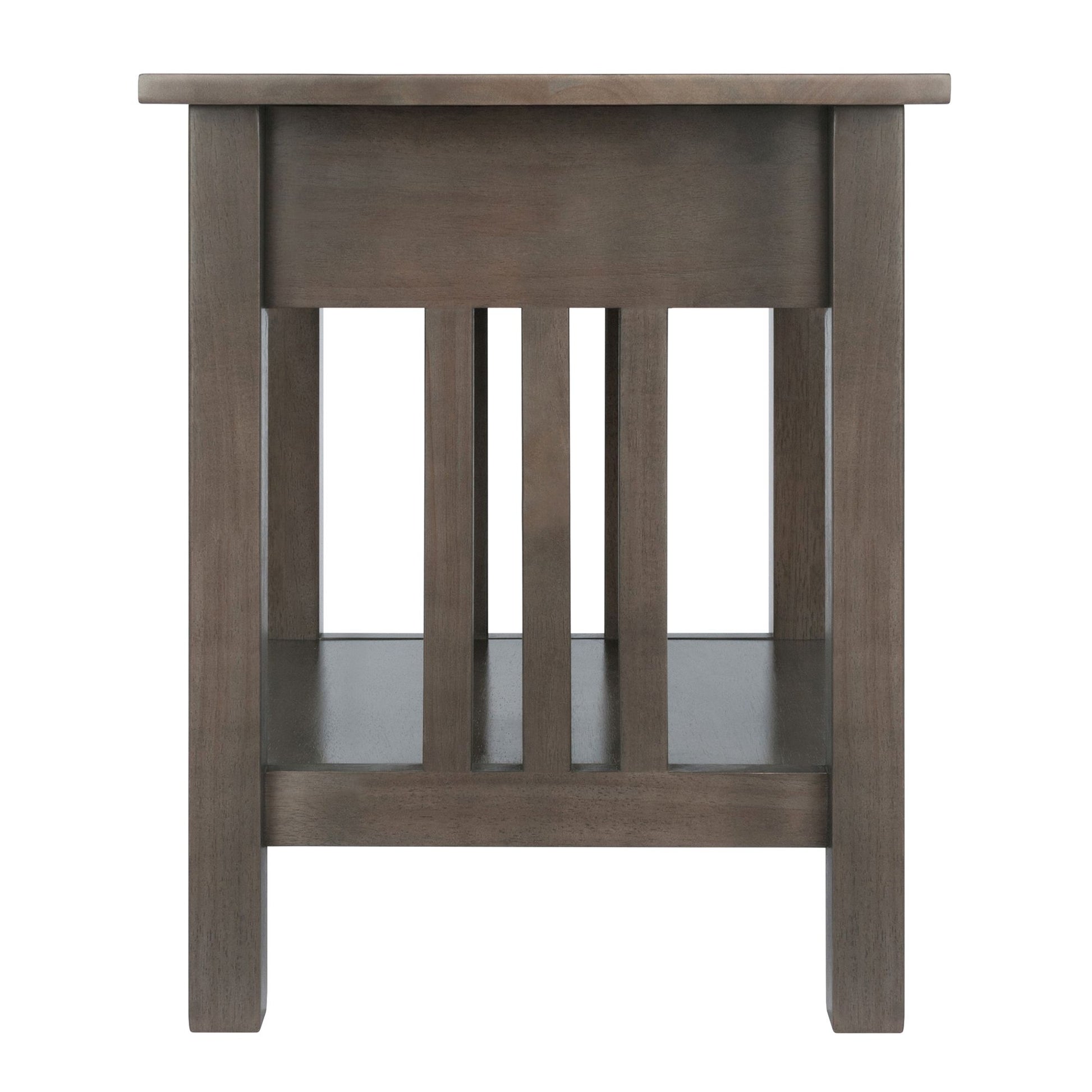 Stafford Accent Table; Oyster Gray image 5