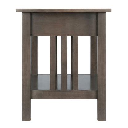 Stafford Accent Table; Oyster Gray image 5
