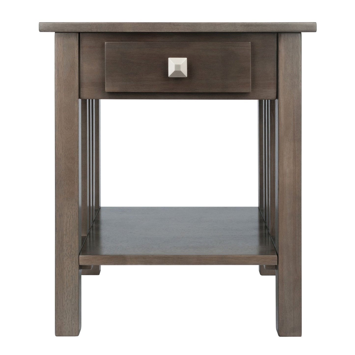 Stafford Accent Table; Oyster Gray image 3
