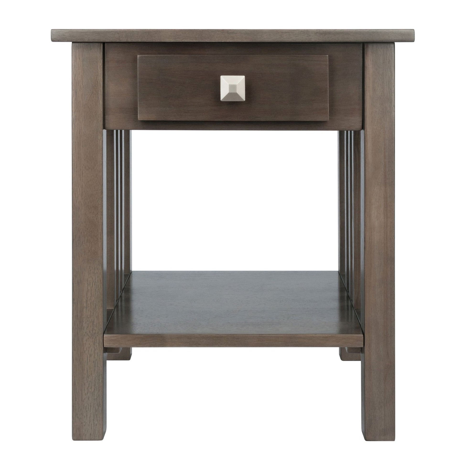 Stafford Accent Table; Oyster Gray image 3