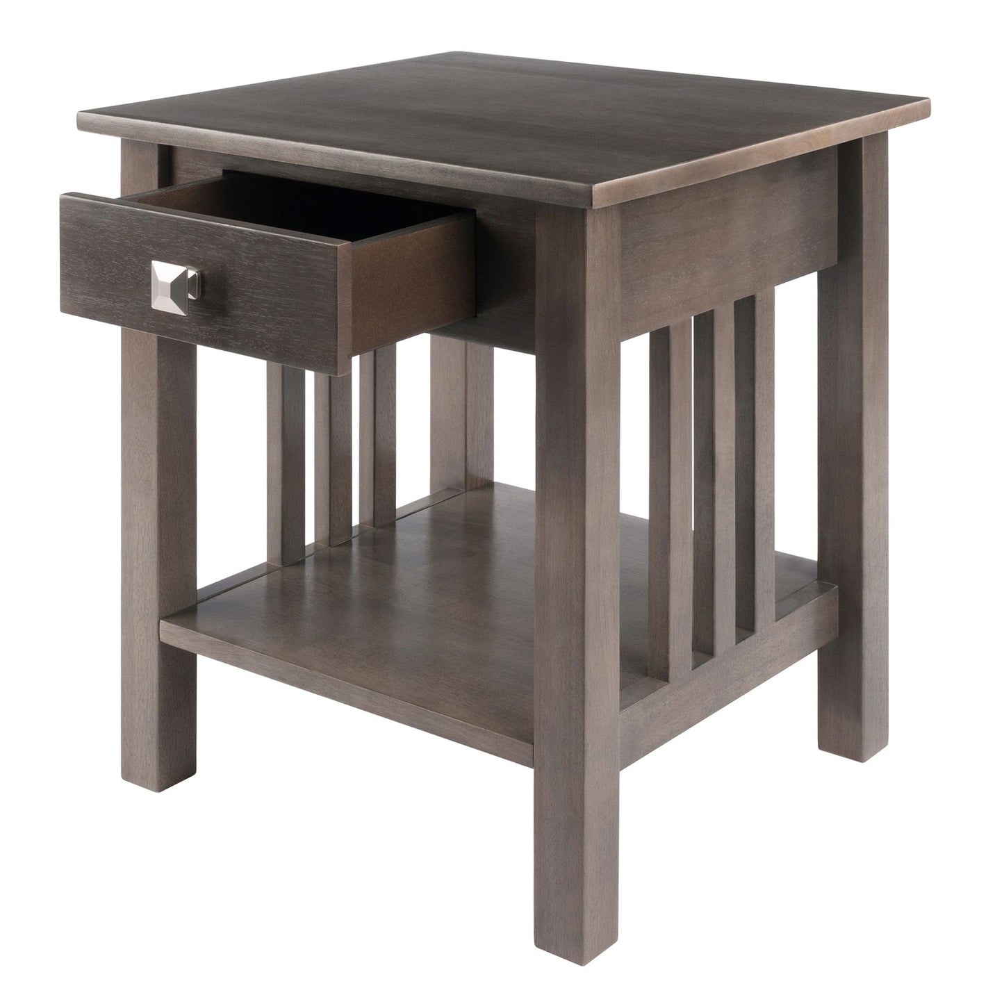 Stafford Accent Table; Oyster Gray image 2