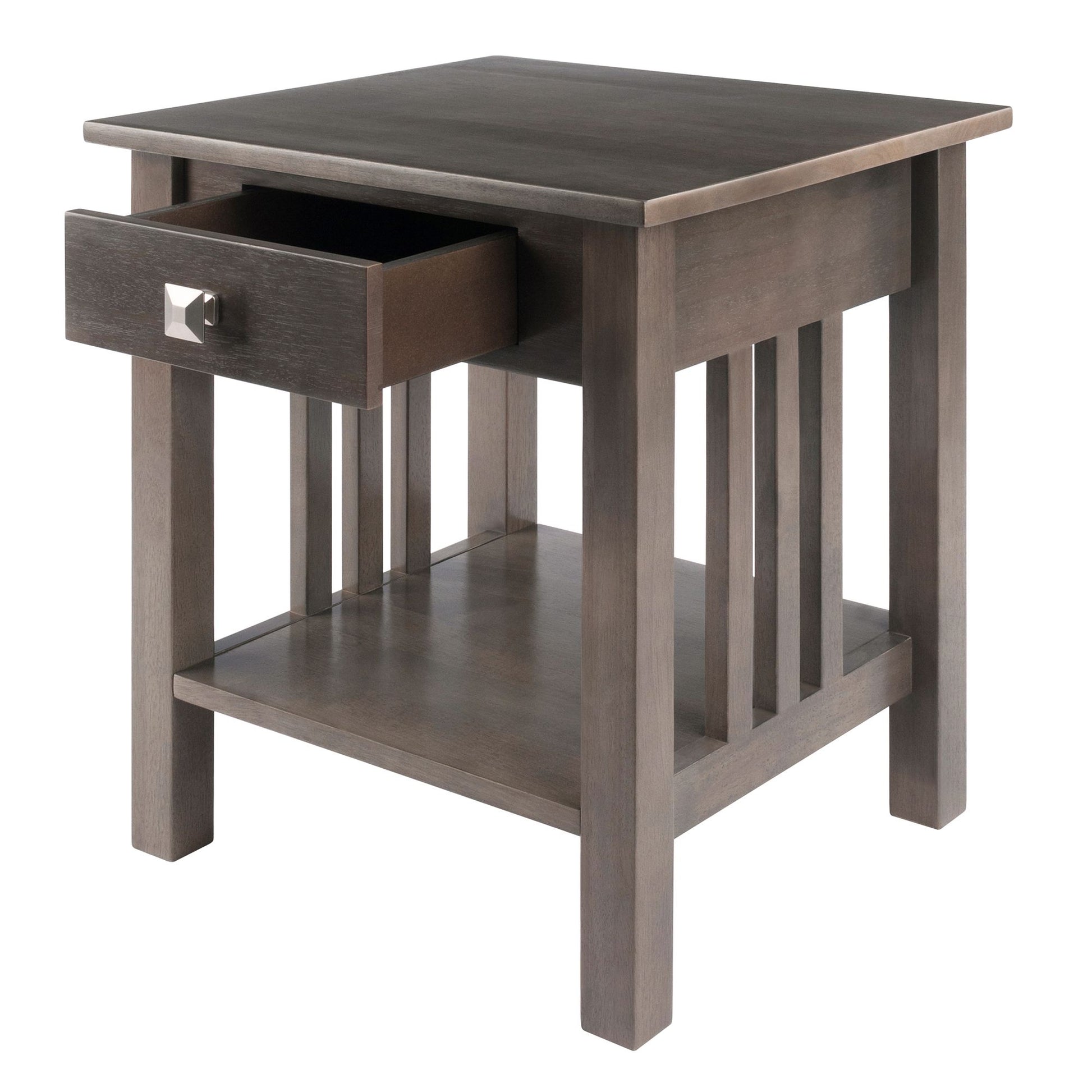 Stafford Accent Table; Oyster Gray image 2