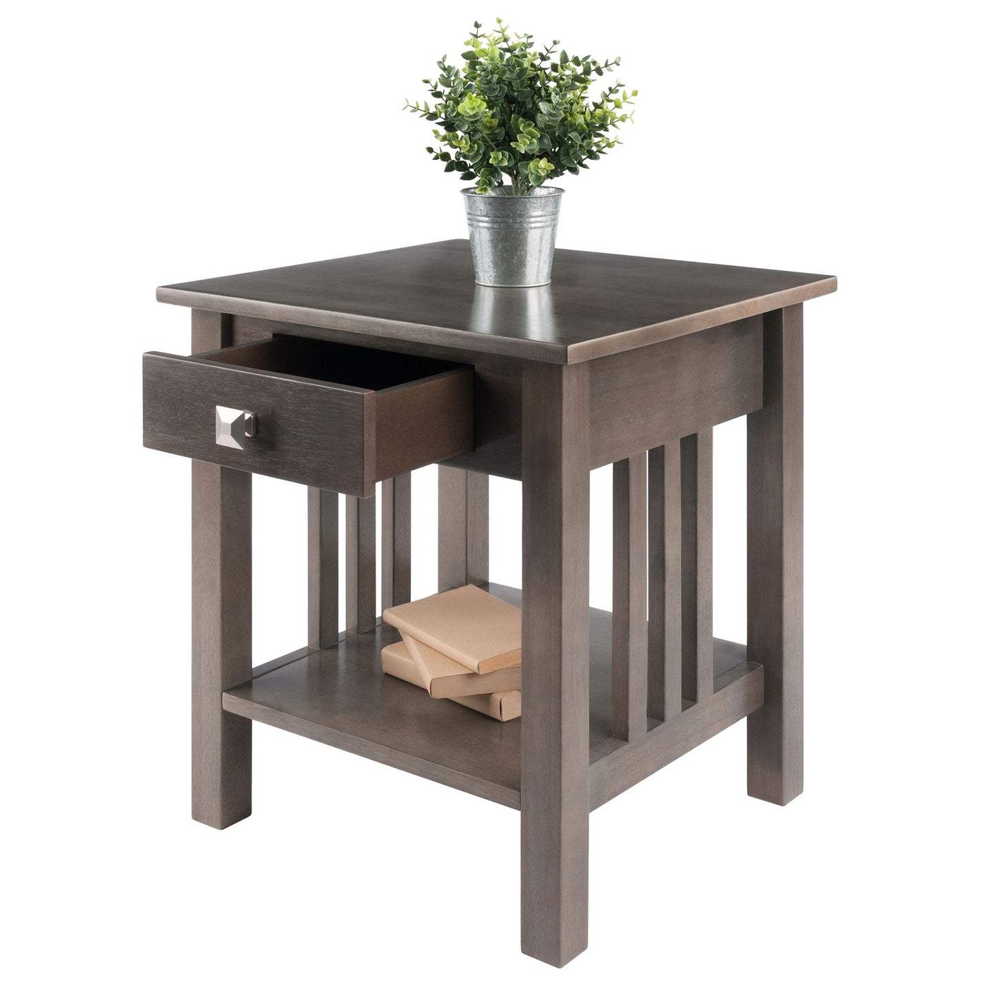 Stafford Accent Table; Oyster Gray image 8