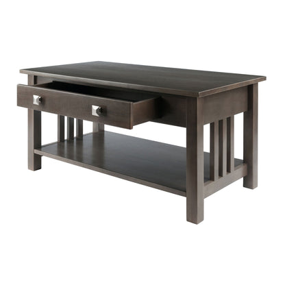 Stafford Coffee Table; Oyster Gray image 9